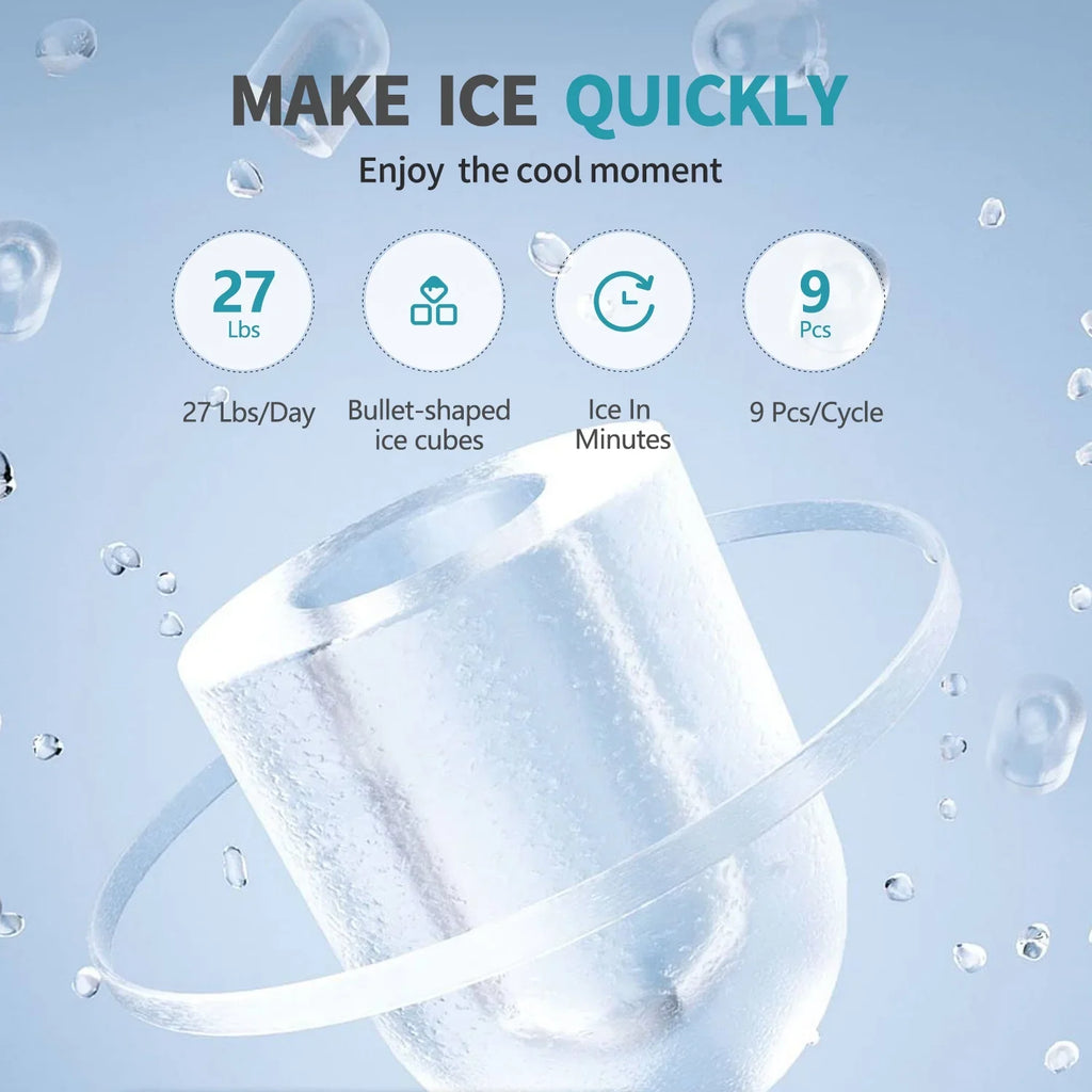 VECYS 3 5 gal Water Dispenser with Ice Maker, 27LBS Daily Ice & Child Lock - image 4