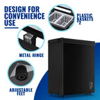 3.6 Cu.ft Chest Mini Freezer with Wheels Deep Freezer for Bulk Storage Top Open Door 2 Removable Baskets 7 Modes Temperature for Home Apartment Kitchen Black - image 4
