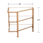 SEI Furniture Jensen Metal Corner TV Stand for Screens up to 33.25 inches - image 22
