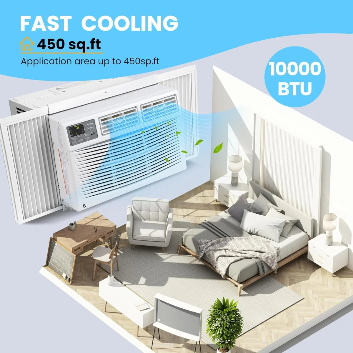 Garvee 5000 BTU Window Air Conditioner, Fast Cooling for Rooms up to 150 Sq. Ft, Window Ac Unit with 7 Level - image 24