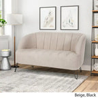 Christopher Knight Home Lupine Contemporary Fabric Loveseat with Hairpin Legs - image 17
