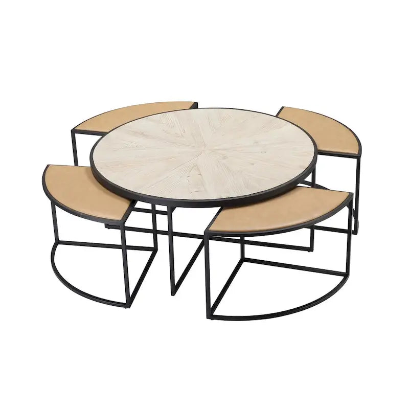 Burnham Home Olivia 5-Piece Coffee Table Set - image 2