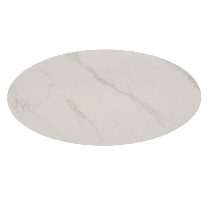 iNSPIRE Q Modern Jurmala Glossy Sintered Stone Tables with Grey Metal Base - image 21