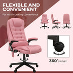 HOMCOM High Back Massage Office Chair with 6 Vibration Points and Heated Recline - PU Leather Computer Chair - image 9