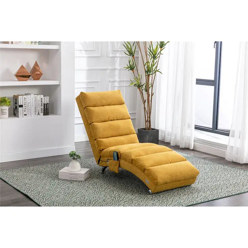 Linen Indoor Chaise Lounge Chair - Dimensions: 58.27" x 21.65" x 34.25" - image 11