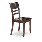 East West Furniture 5-Piece Round Dining Set - Cappuccino Kitchen Table with 4 Chairs (Seat Options Available) - image 9