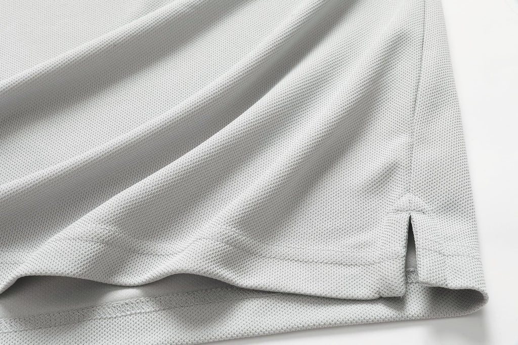 Men's Light Gray Short Sleeve Polo - image 4