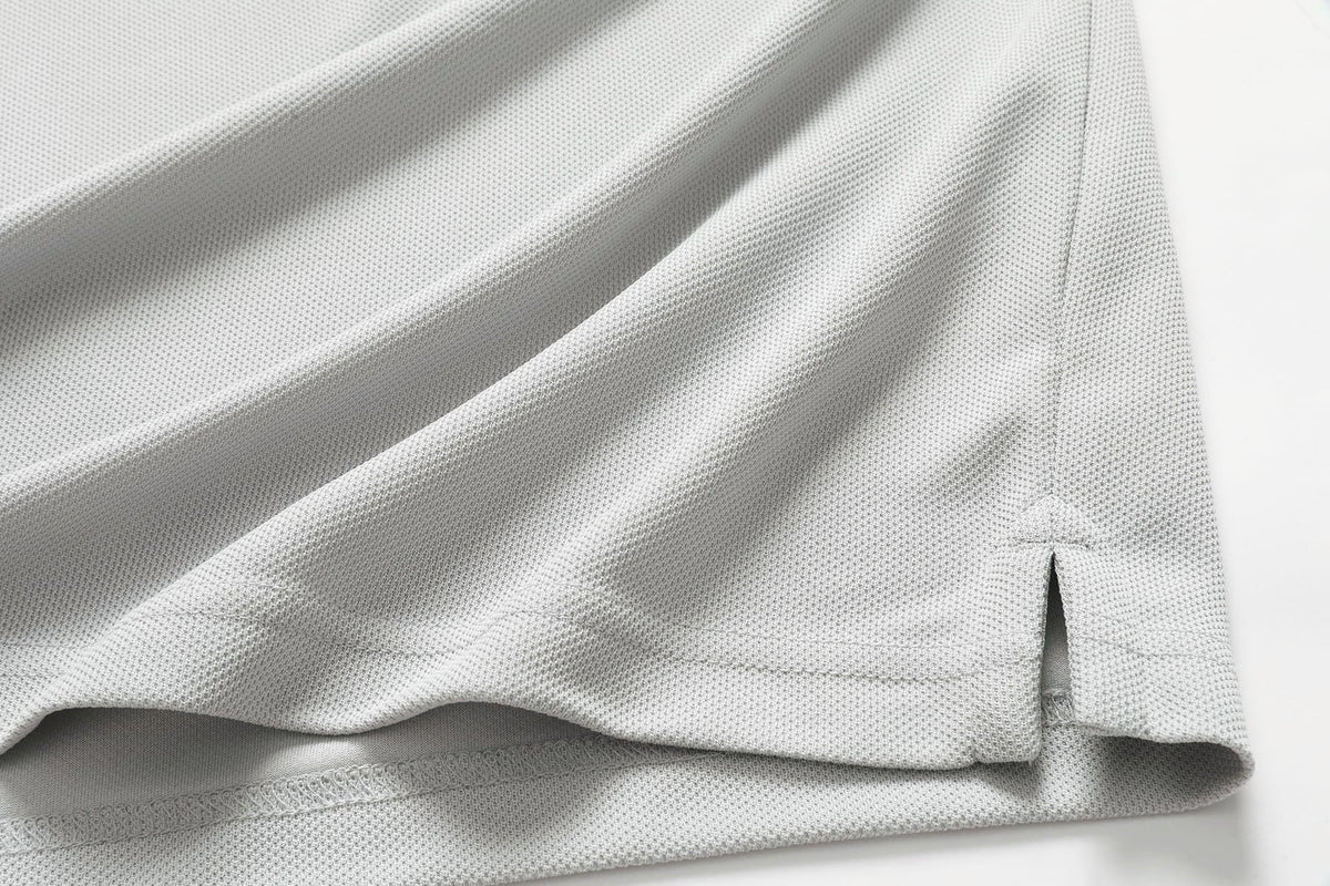 Men's Light Gray Short Sleeve Polo - image 4