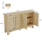 55-Inch Rustic Wood Farmhouse Buffet Cabinet with Ample Storage - image 10