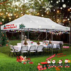 COBIZI 10x20 Heavy Duty Pop up Canopy Tent with 6 sidewalls Easy Up Commercial Outdoor Canopy Wedding Party Tents for Parties All Season Wind & Waterproof Gazebo with Roller Bag,Black(Frame Thickened) - image 169