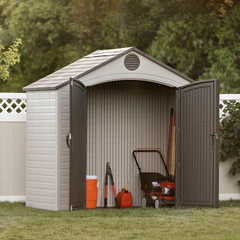 8 ft. W x 5 ft. D Plastic Storage Shed - image 1