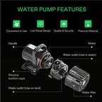 VIVOSUN 1600 GPH Submersible Water Pump, 100W Pond Pump, Ultra Quiet Aquarium Pump - image 5