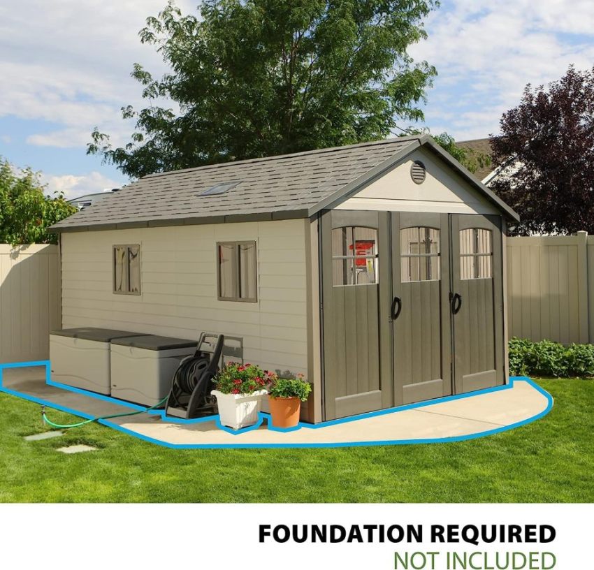 Lifespan 11 x 18.5 feet. Outdoor Storage Shed, 11 x 18.5, Desert Sand - image 5