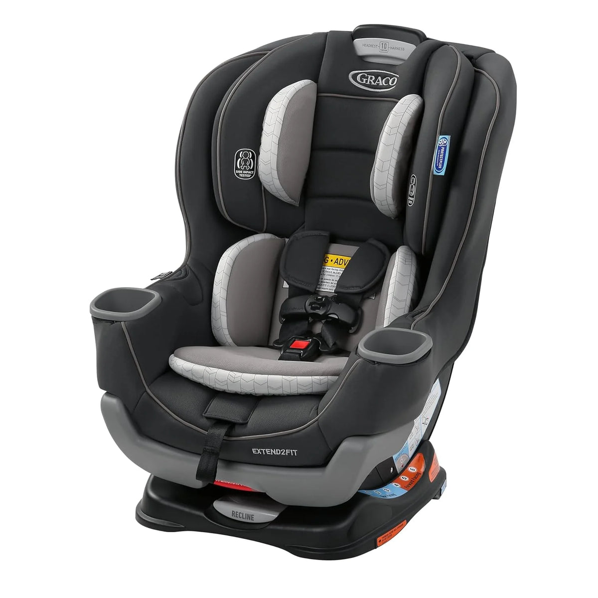 Extend2Fit Convertible Baby Car Seat, Rear and Forward Facing, Adjustable Extension Panel for Extra Legroom, Gotham - image 9