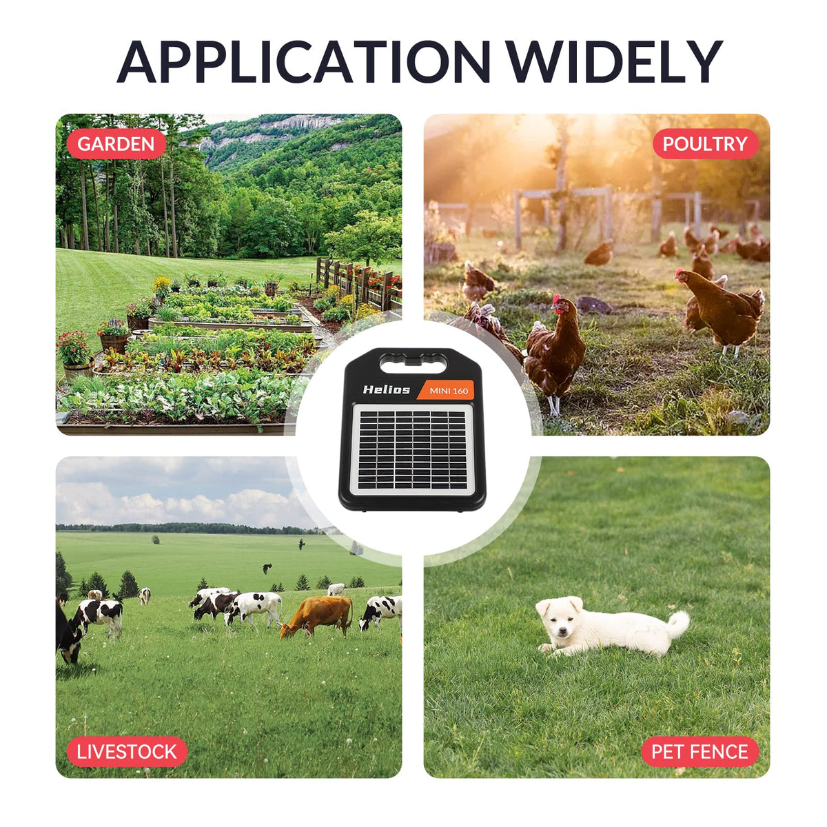 Andmon 10 Miles Solar Electric Fence Charger with Day or Night Mode - image 4