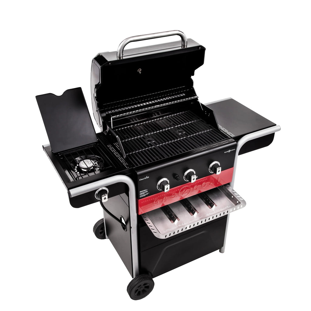 Gas2Coal 3-Burner LP Gas & Charcoal Outdoor Combination Grill - image 3