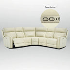 104" 3-Color Genuine Leather Power Reclining Sectional Sofa with Zero Gravity Feature, USB & USB-C Ports, and 2 Stationary Armless Chairs - image 28
