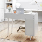 Nathan James Daisy Modern Farmhouse Desk with Storage and Brass Accents - image 10