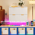 Moasis Lateral Filing Cabinet with LED Lighting and 2 Drawers for Home Office - image 14
