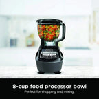 Ninja Blender, Mega Kitchen System, 1500W, 4 Functions for Smoothies, Processing, Dough, Drinks & More, with 72 Blender Pitcher, 64 Processor Bowl, 2 Nutri Cups + Lids, Black, BL770 - image 8