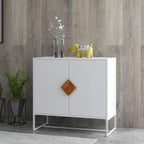 CUSchoice Solid Wood Square Handle 2-Door Sideboard - image 4