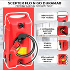14 Gallon Portable Gas Fuel Tank with Pump, 2 Pack, Red - image 4