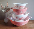 2025 ParkwoodTreasures Vintage Pyrex Pink Gooseberry Cinderella Mixing Bowls - image 1