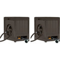Suncast 125′ Aquawinder Auto Rewind Water Powered Yard Hose Reel, Java (2 Pack) - image 1