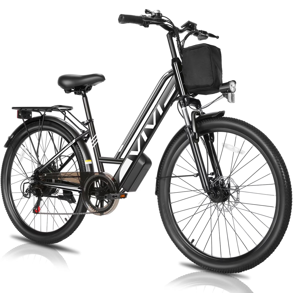 Vivi Electric Bike 26" City Commuter Electric Bike 48V 500W Step - Through Electric Bike 19.8MPH Electric Cruiser - image 3