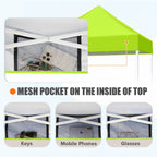 EAGLE PEAK 5x5 Pop up Canopy Tent Instant Outdoor Canopy Easy Set - up Straight Leg Folding Shelter（blue） - image 147