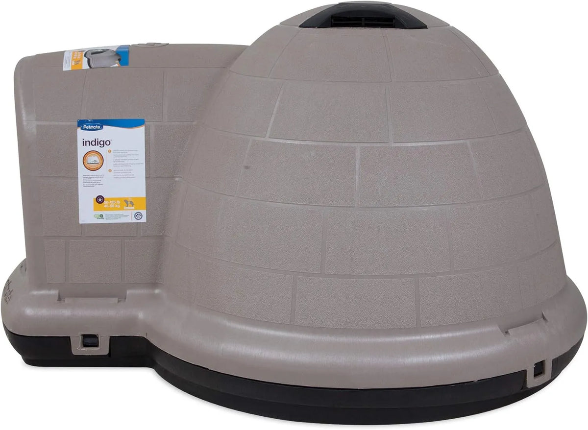 Petmate Indigo Dog House (Igloo Dog House. Made in USA with 90% Recycled Materials. All-Weather Protection Pet - image 27