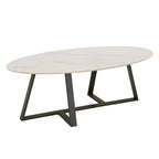 iNSPIRE Q Modern Jurmala Glossy Sintered Stone Tables with Grey Metal Base - image 18