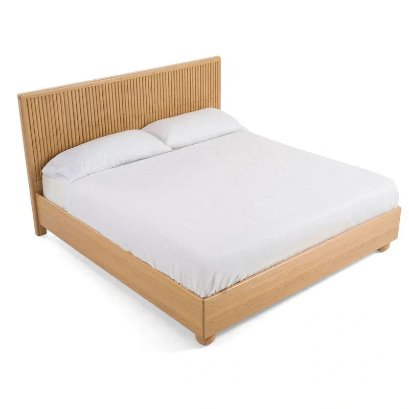 Modrest Winters Contemporary Natural Oak Bed - image 5