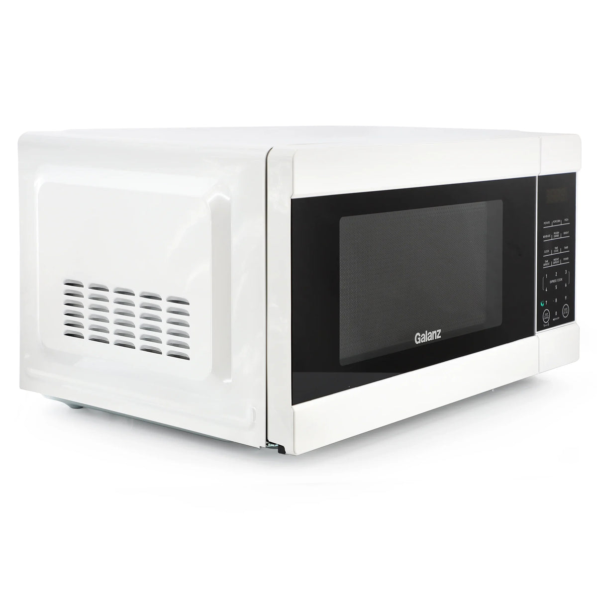 Galanz 1.1 cu ft 1000W Countertop Microwave Oven in White with One Touch Express Cooking - image 3