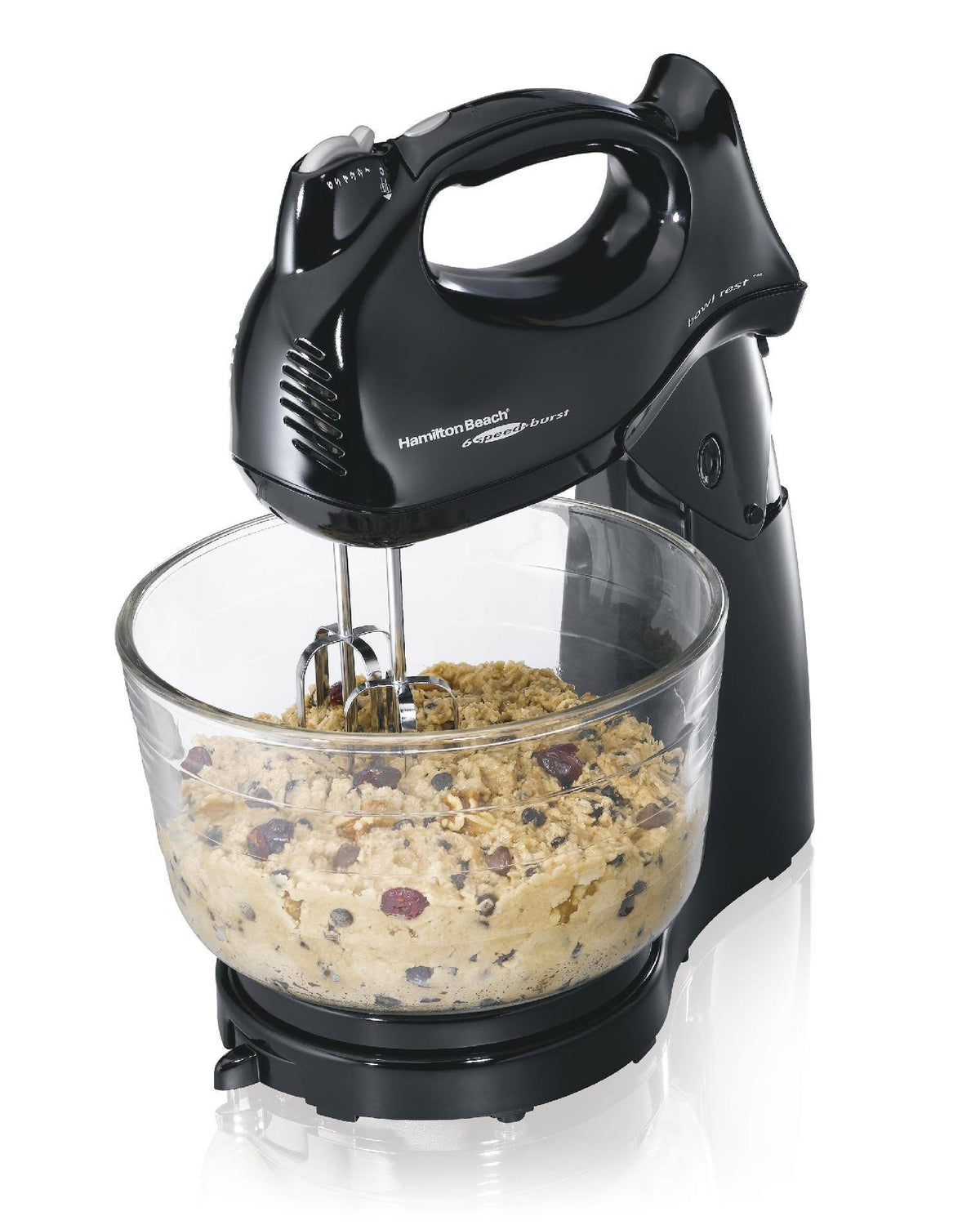 Hamilton Beach Power Deluxe 4 Quart Stand Mixer Black - image 1