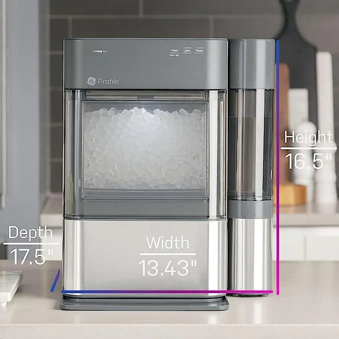 Countertop Nugget Ice Maker with Side Tank / Ice Machine with WiFi Connectivity / Smart Home Kitchen Essentials / Stainless Steel - image 20