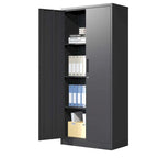 Steel Tool Storage Cabinet with Doors and 3 Shelves - Metal Garage Organizer - image 5
