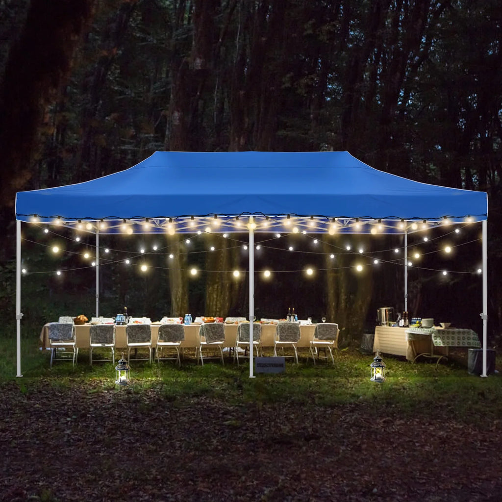 HOTEEL 10x15 Heavy Duty Canopy Tent ,Pop up Canopy for Parties Wedding,Commercial Easy up Gazebo with Roller Bag,UV 50+ &,White - image 49