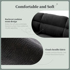 110-Inch L-Shaped 5-Seater Sectional Sofa with Removable Ottoman, Cloud Chenille Fabric, and 5 Cushions - image 28