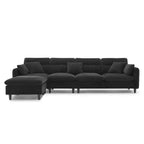 110-Inch L-Shaped 5-Seater Sectional Sofa with Removable Ottoman, Cloud Chenille Fabric, and 5 Cushions - image 31