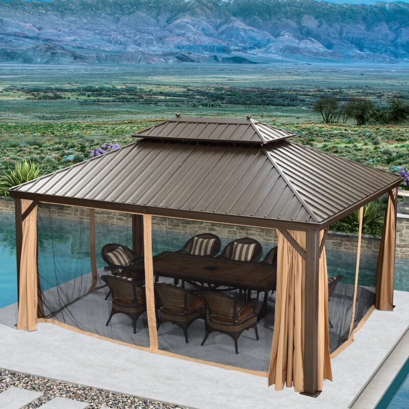 16 Ft. W x 12 FT. D Aluminum Patio Gazebo - image 2