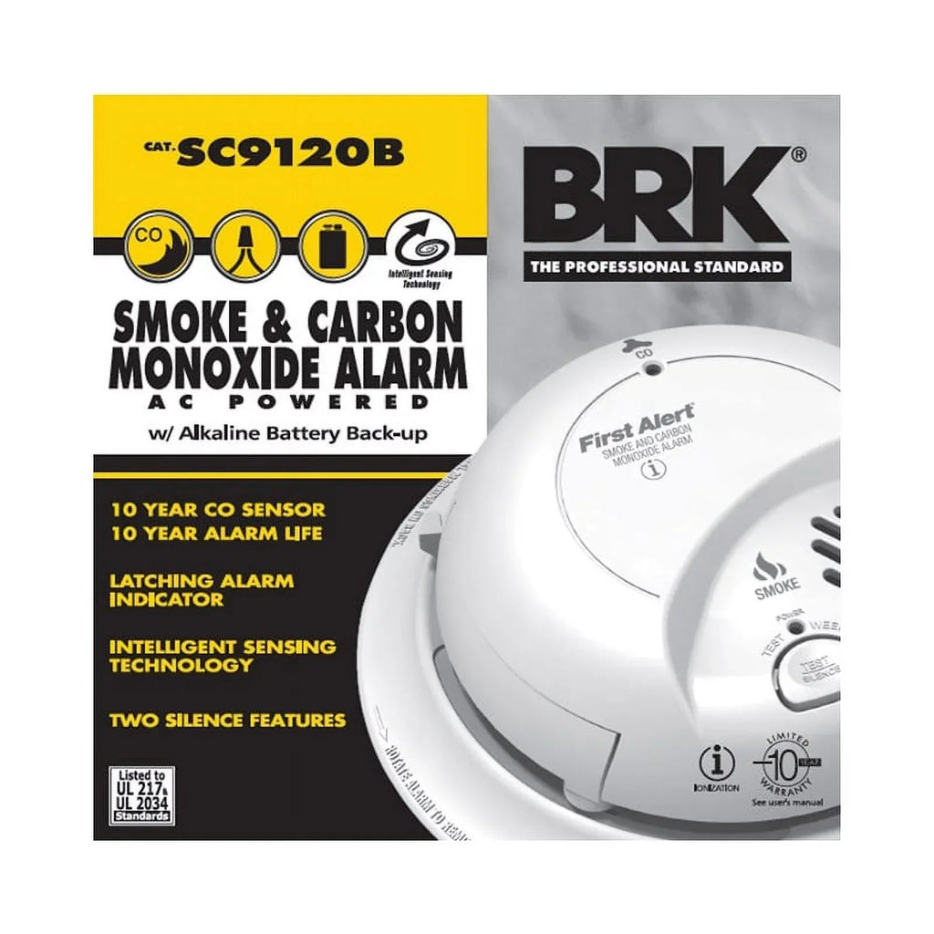 First Alert BRK SC9120B (2 Pack) Smoke & Carbon Monoxide Detector W/ Batt Backup - image 5