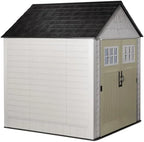 Rubbermaid Resin Outdoor Storage Shed With Floor Weather Resistant Gray Organization for Home - image 36
