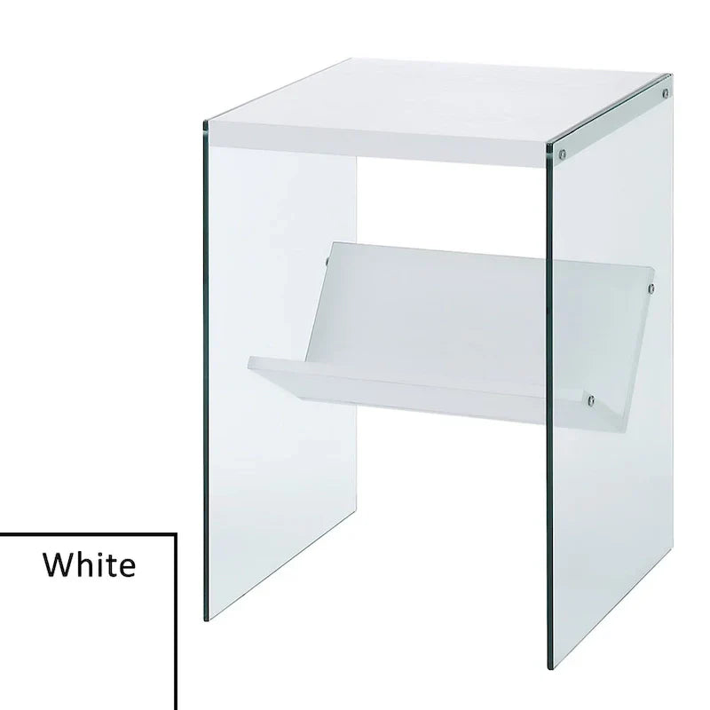 SoHo Glass End Table with Shelf by Convenience Concepts - image 20