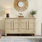 55-Inch Rustic Wood Farmhouse Buffet Cabinet with Ample Storage - image 1