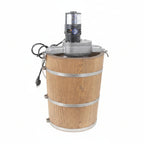 6 Qt Electric Ice Cream Maker with Wooden Tub – Country Style Classic Freezer, 2.5 AMP Motor, Stainless Steel Canister - image 1