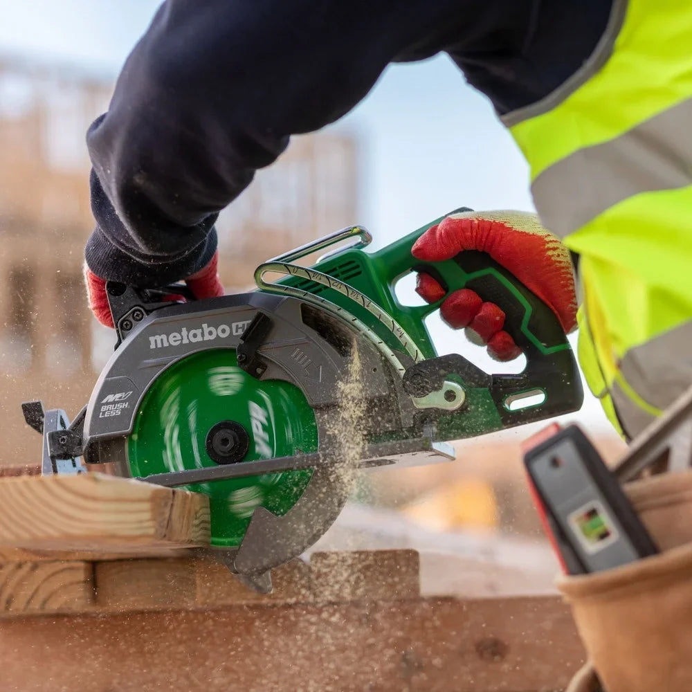 Metabo HPT 36V MultiVolt 7-1/4 Inch Rear Handle Circular Saw, Lightweight Design, Up to 500 2x4 Cuts Per Charge, 53- Adjustable Bevel Capacity - image 5