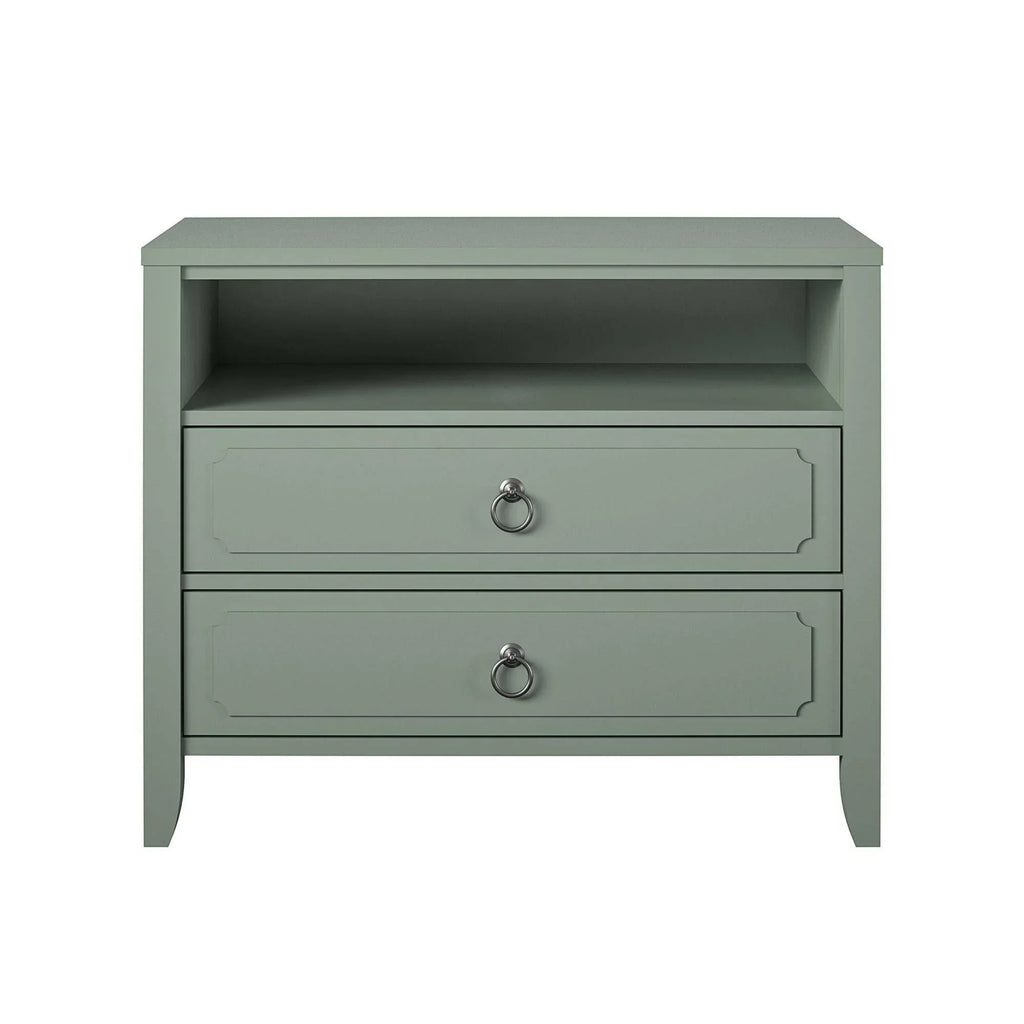 Drawer Nightstand, Green - image 7