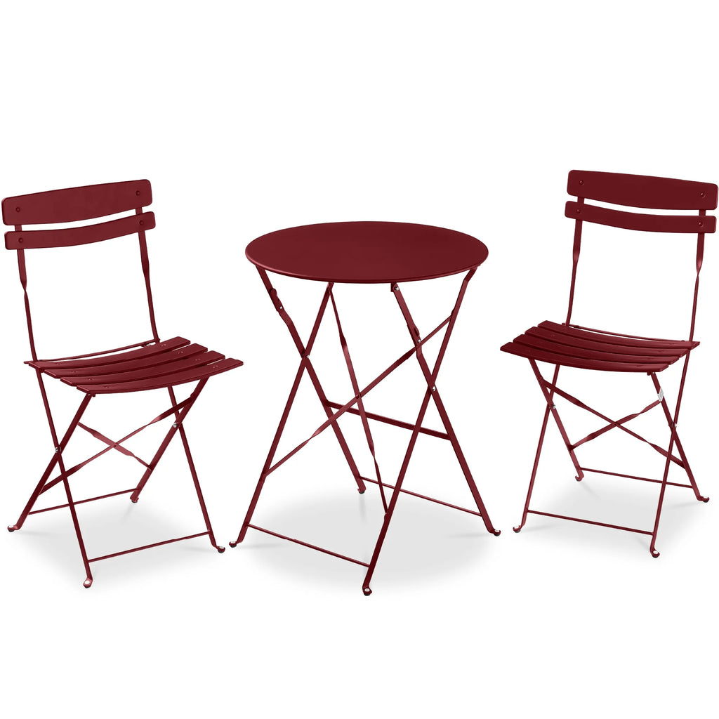 Best Choice Products 3-Piece Small Bistro Set, Folding Patio Furniture Set of 2 Chairs and Table - Black - image 140
