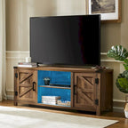 Rustic Farmhouse Barndoor TV Stand - Entertainment Center for TVs up to 70 Inches - image 35